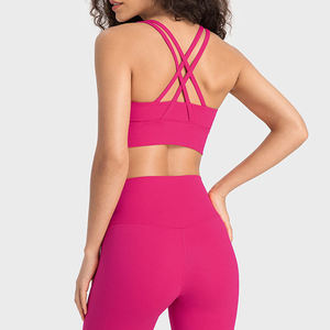 Hot Sale Women's Fitness Sports <b>Bra</b> High Quality 4 Way <b>Stretch</b> Breathable Eco-Friendly Medium Elasticity XS Customizable Front - Product Image 2