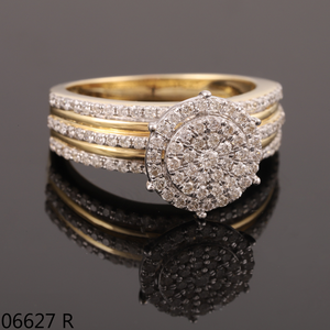 Anillo de diamantes cultivados en laboratorio de oro rosa sólido de 14 quilates D'VINS JEWELS con certificado IGI para mujer - Product Image 6