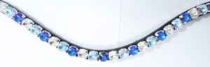 Diadema de Cuero Personalizada con Cristales para Caballo, 10mm, Rivoli Bling, Accesorio para Brida, Botón de Cambio Rápido, Aperos Ecuestres - Product Image 3