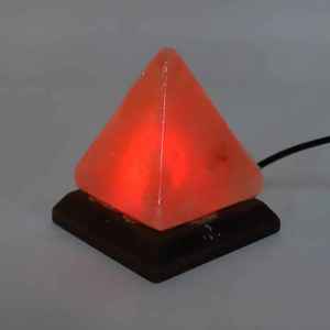 Lampe de sel de l'Himalaya sculptée à la main, style pyramide, artisanat traditionnel, décoration en coquille naturelle, respirante, pour mariage et décoration intérieure - Product Image 5