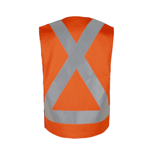 Gilet de sécurité en polyester respirant et confortable à haute visibilité, vêtements de travail réfléchissants EPI - Product Image 3
