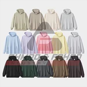 Sweat-shirt à capuche en coton tricoté ample style streetwear personnalisable pour l'hiver et l'été - Product Image 5