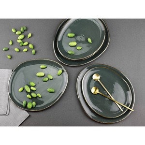 Assiette en céramique de porcelaine bleue en gros – Assiette de table fabuleuse pour restaurant – Vaisselle sûre - Product Image 5