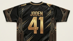 Maillot de football américain unisexe de haute qualité, imprimé par sublimation, respirant, grande taille, manches courtes, 100% polyester, été - Product Image 4
