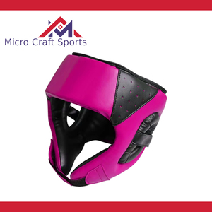 Protège-tête de boxe professionnel, protection faciale de boxe en PU et cuir, équipement de boxe de qualité, fabricant Sialkot, Pakistan - Product Image 5