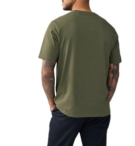 T-shirts noirs personnalisés pour hommes, manches courtes, col rond, 100 % coton, logo frontal, style formel, coupe ample, anti-boulochage, pour l'été - Product Image 4