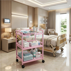 Chariot d'instruments légers pour clinique, chariot d'instruments polyvalent, chariot d'instruments facilement déplaçable, chariot d'instruments au design épuré - Product Image 6