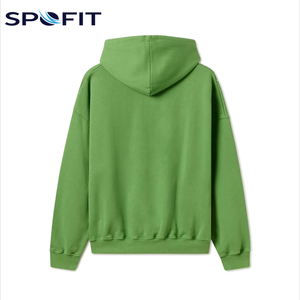Sudadera con Capucha Oversize 2026, Color Gris Sólido, Felpa de Algodón, Corte Regular para Hombre, Diseño con Bolsillos, Ropa de Otoño - Product Image 2