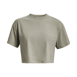 T-shirts courts vintage pour femmes, 100 % coton, respirants, pour la gym, avec logo personnalisé, pour le yoga et l'entraînement, vente en gros - Product Image 5