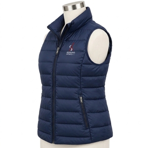 Sleeveless Insulated Jacket Breathable Eco-Friendly Button Solid Pattern Stand Collar Comfortable Fit Women <b>Puffer</b> <b>Vest</b> Casual - Product Image 4