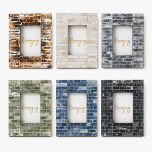 Handmade Strong High Quality <b>Wooden</b> <b>Photo</b> <b>Frame</b> with Mosaic Brick Design for Boutique and Home Decor Wholesale - Product Image 2