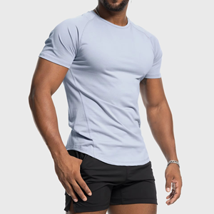 เสื้อยืดออกกำลังกายผู้ชายพรีเมียม ผ้าโพลีเอสเตอร์ทนทาน รองรับการเคลื่อนไหวได้ดี เสื้อผ้ากีฬาน้ำหนักเบา สวมใส่สบาย เสื้อยืดผู้ชาย - Product Image 4