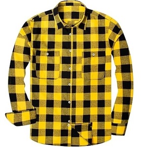 Chemise en flanelle élégante à carreaux de qualité supérieure, décontractée et formelle, pour le travail, coupe oversize, chaude, respirante, durable, imprimée ou unie - Product Image 1