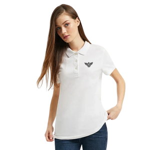 Womens Short Sleeve Polo Shirt Breathable Cotton Blend Collared Casual Golf Tennis Office Uniform <b>Classic</b> Fit Everyday Wear Top - Product Image 1