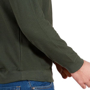 Sweat-shirt à capuche demi-zip en velours OEMODM 100 % coton coupe oversize hiver couleur unie avec impression numérique - Product Image 5