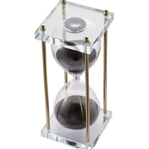 Reloj de Arena con Marco Metálico Ornamentado, Diseño Moderno de Mediados de Siglo, Hecho a Mano y Ecológico, Temporizador Preciso para Cumpleaños - Product Image 2