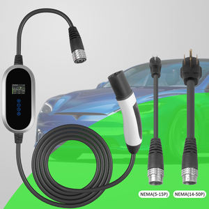 เครื่องชาร์จรถยนต์ไฟฟ้า 240V รุ่นใหม่ กำลังไฟ 11KW แบบพกพา 50A สำหรับมือถือ สายยาว 5 เมตร หัวชาร์จ NEMA 14-50P สถานีชาร์จ EV มาตรฐาน IP67 - Product Image 1