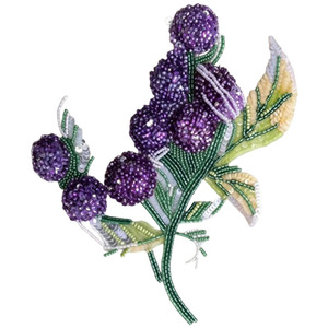 Patchs brodés de motifs floraux perlés faits main en feutre non tissé de luxe pour textiles de maison - Product Image 3