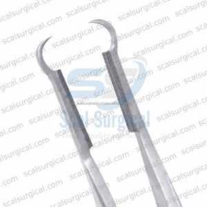 Pinzas de Blefaroplastia Adson con Puntas de Carburo de Tungsteno, Instrumento de Cirugía Plástica Manual de Precisión, Acero Inoxidable, Atraumático - Product Image 3
