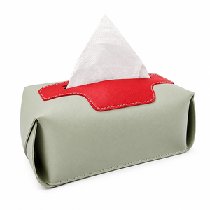 Housse de boîte à mouchoirs en cuir en forme de voiture de sport, porte-mouchoirs bicolore pour voiture, étui à serviettes imperméable pour tableau de bord automobile, organisateur - Product Image 1