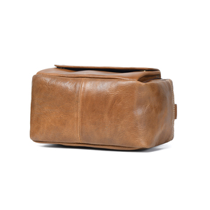 Customizable Leather Cosmetic Bag for Bathroom Men Shaving Kit Bag Travel Toiletry Bag - Product Image 3