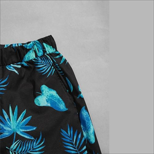 Custom Men's Summer Two-Piece <b>Set</b> with Distressed Embroidery and Shorts High-Quality Cotton Shirt and Tank Top Beach Shorts <b>Set</b> - Product Image 5