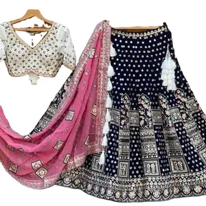 FULPARI顶级设计婚纱和派对疲倦Lehenga Choli从印度出口的最佳批发价