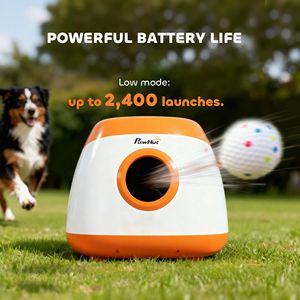 "Pet Training Supplies Automatic <b>Dog</b> <b>Ball</b> Launcher 26ft-79ft Range for Medium & Large <b>Dogs</b> Orange" - Product Image 6