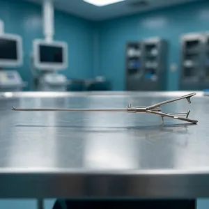 Porte-aiguille laparoscopique en V à mâchoires droites, de haute qualité, réutilisable, instrument chirurgical manuel - Product Image 5