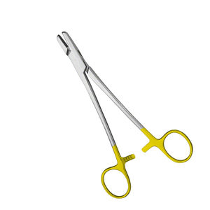 Portaagujas Quirúrgico Manual de Acero Inoxidable con Alambre TC Recto - Juego de Instrumentos - Product Image 1