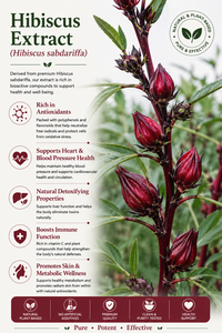 Fourniture directe d'usine HGO d'extrait d'hibiscus naturel pur (Hibiscus sabdariffa) (qualité alimentaire) spécification 10:1 (extrait de rapport) - Product Image 2