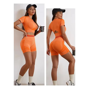 โรงงานขายส่ง รับผลิตชุดโยคะคุณภาพพรีเมียมแบบกำหนดเองได้ ผลิตด้วยเทคนิคซับลิเมชั่น คุณภาพสูง OEM ระบายอากาศได้ดี สวมใส่สบาย - Product Image 5