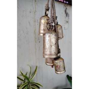 Luxury Decorative Iron <b>Cow</b> <b>Bell</b> with Weather Resistant Finish for Indoor Outdoor and Farmhouse Decoration from Indian Supplier - Product Image 3