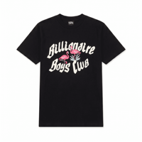 T-shirt noir BBC Street Bold Heritage avec imprimé numéro vieilli et motif Flamingo Billionaire Boys Club – Vêtements de créateur