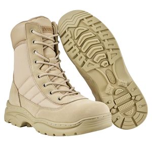 Bottes tactiques légères pour hommes, 8 pouces, respirantes, pour la randonnée, le travail, la moto, Interceptor Trooper, fermeture éclair latérale - Product Image 1