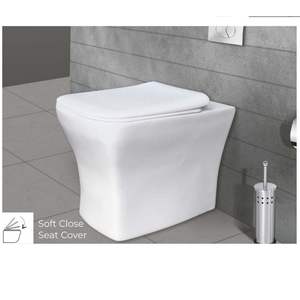 Inodoro suspendido de pared de diseño moderno y alta calidad, 565x350x400mm, cerámica sanitaria, para uso comercial en baños. - Product Image 3