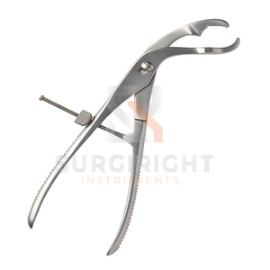 Pinza de sujeción ósea autocentrante Setter Verbrugge con bloqueo rápido, de acero inoxidable, instrumento quirúrgico ortopédico manual de Blush - Product Image 1