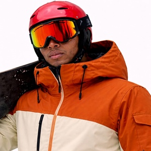 Men Fashionable <b>Heated</b> Ski Jacket Snowboard Coat Windproof Waterproof Warm <b>Padded</b> Winter Hooded Design Casual Outdoor Zipper - Product Image 5