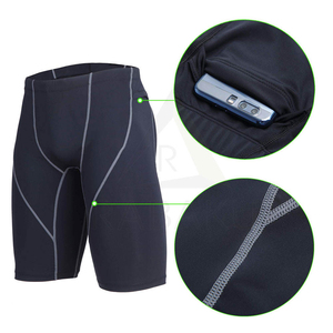 Pantalones Cortos de Compresión Elite 180g Poliéster/Algodón Elástico Soporte Muscular Firme Ajuste Ceñido Delantero OEM Fábrica de Marca Privada - Product Image 4