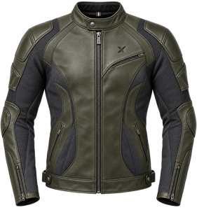เสื้อแจ็คเก็ตมอเตอร์ไซค์ X Textile & Leather |   ดำ เขียว น้ำเงิน น้ำตาล |   ผู้ผลิต OEM ODM |   คุณภาพการออกแบบระดับพรีเมียม |   ชุดแข่งรถ | - Product Image 1