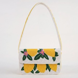 Luxury Bead Shoulder Purse <b>Black</b> Seed Bead Embroidered <b>Evening</b> Clutch Crossbody Handbag - Product Image 1