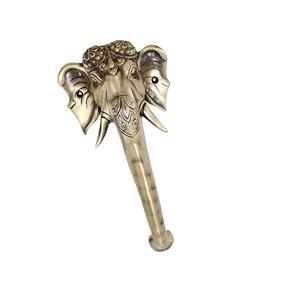 Manija de Puerta de Latón con Diseño de Ganesha, Acabado Antiguo, para Templo Principal, Decoración del Hogar, Resistente, Tradicional - Product Image 1