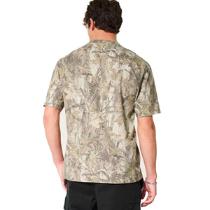 Men's Camouflage T-Shirt Short Sleeve O-Neck Regular Fit Breathable Woven 100% Polyester Printed <b>Pattern</b> Casual Style - Product Image 3