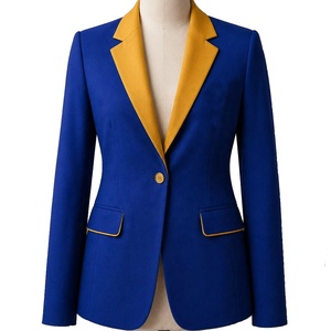 OEM Custom Unisex Sorority & Fraternity Wear Double Trim Blazer Organic Cotton Embroidered <b>Coat</b> Greek Formal Lined - Product Image 6