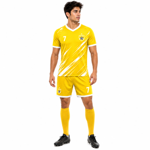 Professional Soccer Uniform Package with Custom Football Jersey Matching Shorts and <b>Socks</b> Lightweight <b>Moisture</b> Wicking Team Club - Product Image 3