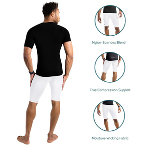 <b>Men</b> Casual <b>Compression</b> <b>Shorts</b> Quick Dry Lightweight Knee Length Workout Fitness Running <b>Compression</b> <b>Shorts</b> - Product Image 5