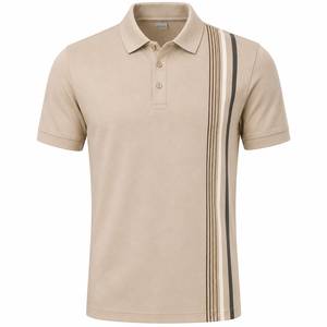 Polo pour homme en gros, design color block, personnalisation de marque, club sportif, golf, tennis, entraînement, séchage rapide, respirant - Product Image 2