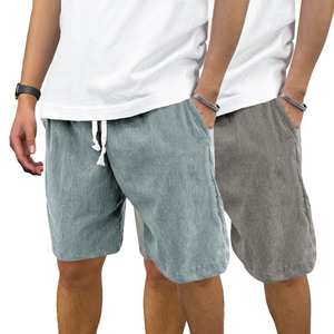 Shorts de sport en coton épais pour hommes, style streetwear, confortables, décontractés, amples, pour l'exercice, personnalisables. - Product Image 1