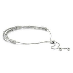 Pulsera de tenis de oro blanco brillante de primera calidad con diamantes cultivados en laboratorio de 5 quilates, corte brillante, claridad DEF VVS VS, 10 gramos - Product Image 2
