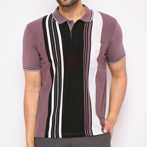 Camiseta Polo para Hombre con Cuello Camisero y Botones Delanteros, Fabricada en Sialkot, con Bolsillo Delantero Izquierdo, Estilo Informal para Exteriores - Product Image 1